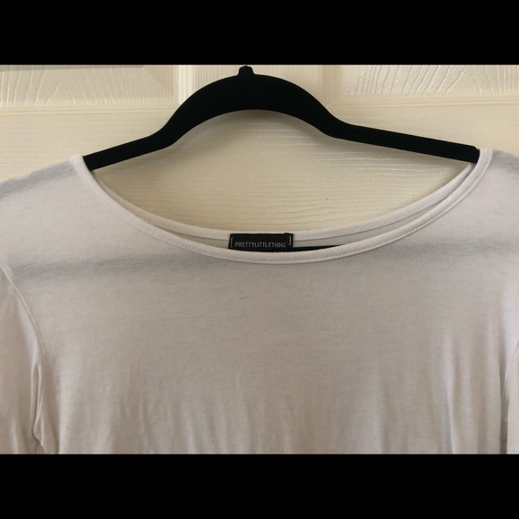 White long sleeve crop top - Picture 2 of 2